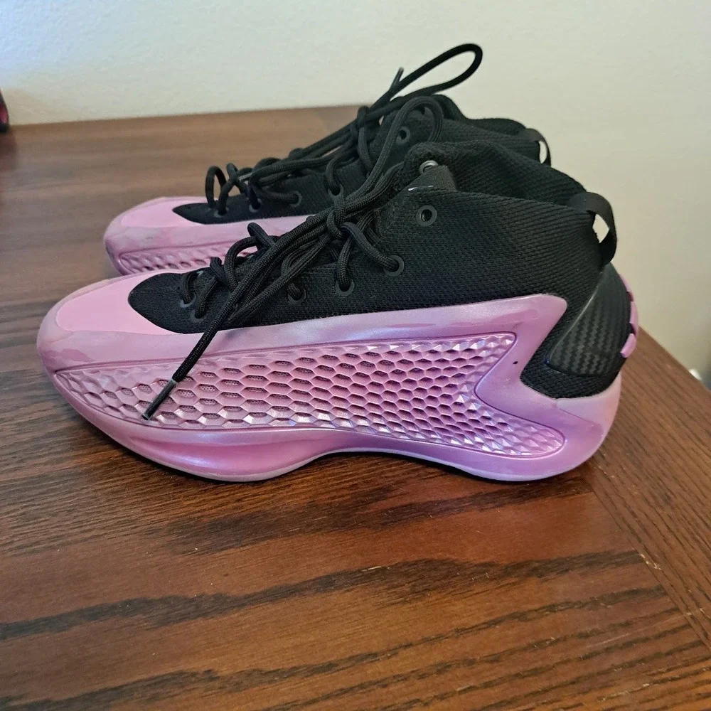 Adidas AE 1 With Love Pink Black Basketball Shoes Kids Size 5.5Y IF1862